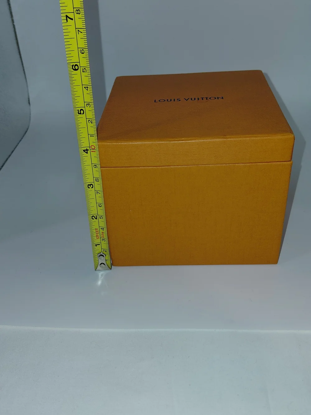 Louis Vuitton Jewelry Storage Box In Signature Orange And Navy Blue GUC!
